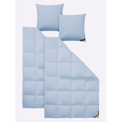 Daunenbettdecke HAEUSSLING Gr. 1, blau (bleu), B:135cm L:200cm, 100% Baumwolle, Bettdecken Image