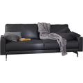 3-Sitzer "CR.450, Designsofa, Loungesofa", blau (schwarzblau 062, 74), B:204cm H:85cm T:95cm, Jacquard-Flachgewebe Diane 1 Q2 (55% Polyacryl 45% Polyester), CREATION BY ROLF BENZ, Sofas, Armlehne niedrig, Fuß chromfarben glänzend, Breite 204 cm