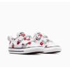 Sneaker CONVERSE "CHUCK TAYLOR ALL STAR 2V", Gr. 23, weiß, rot, schwarz, Textil, sportlich, Schuhe