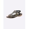 Sandale ANDREA CONTI, Damen, Gr. 37, schwarz, Textil, modisch, Schuhe
