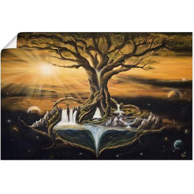 Wandbild ARTLAND "Der Traum der Welten", braun (farbe bild(er): braun), B:60cm H:40cm, Bilder, als Alubild, Outdoorbild, Poster, Wandaufkleber in verschied. Größen Image