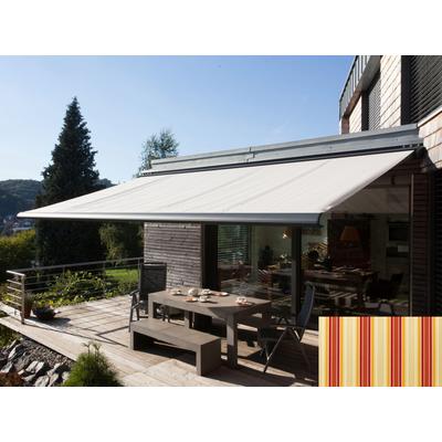 Kassettenmarkise WISMAR "Classic S-Compact", beige (beige, rot), B:600cm, Polyacryl, Markisen, Breite: 600 cm, Ausfall: 200 cm Image