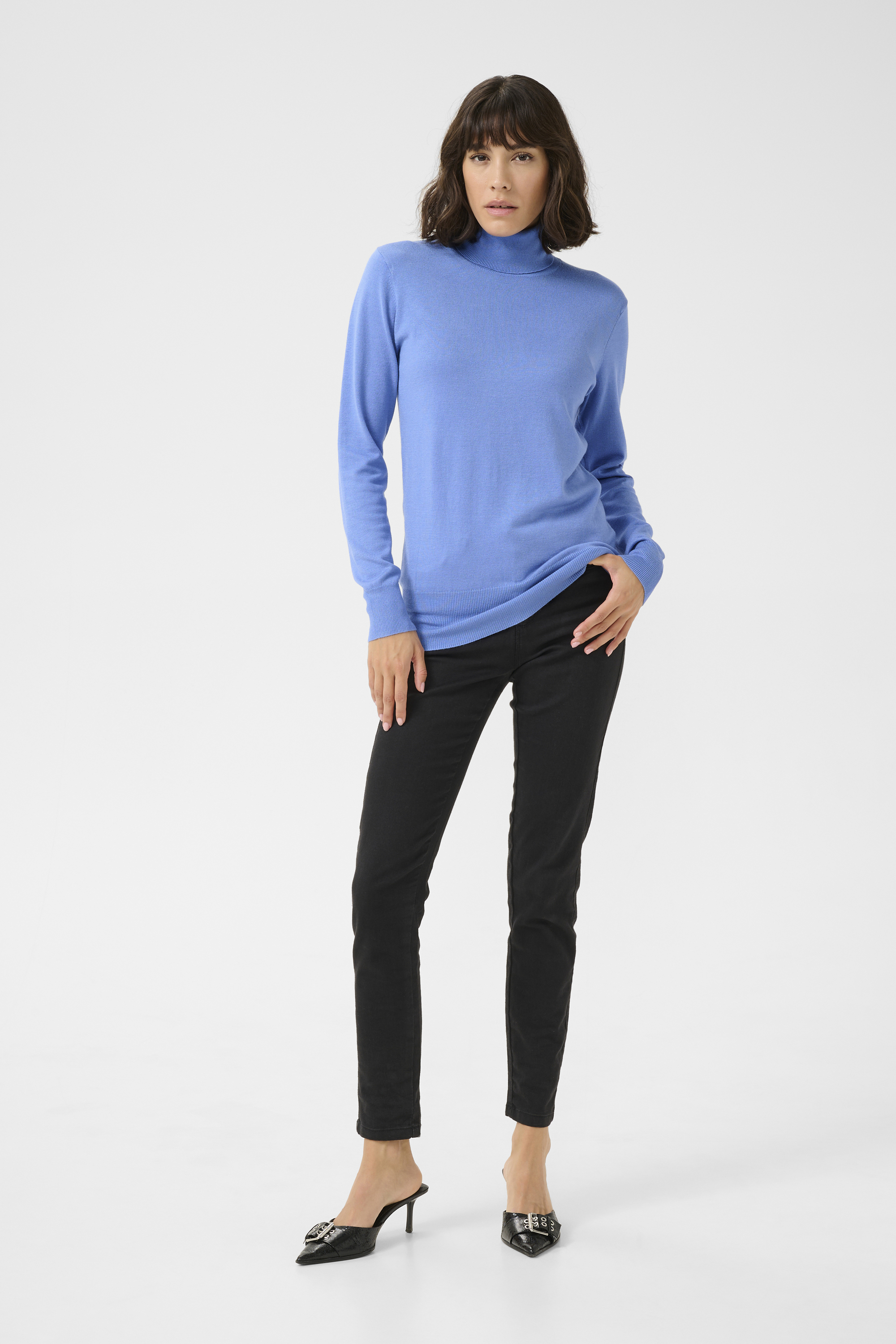 Rollkragen Slim fit blue Image