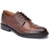 Base London Magnus Leder Herren Oxford Schuhe in verbranntem Braun