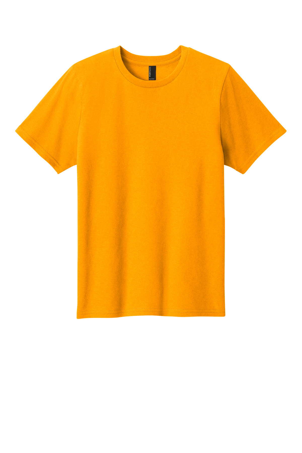 Port & Company PC43Y Co Youth Easy Cotton Top in Gold size Large | Cotton/Polyester Blend