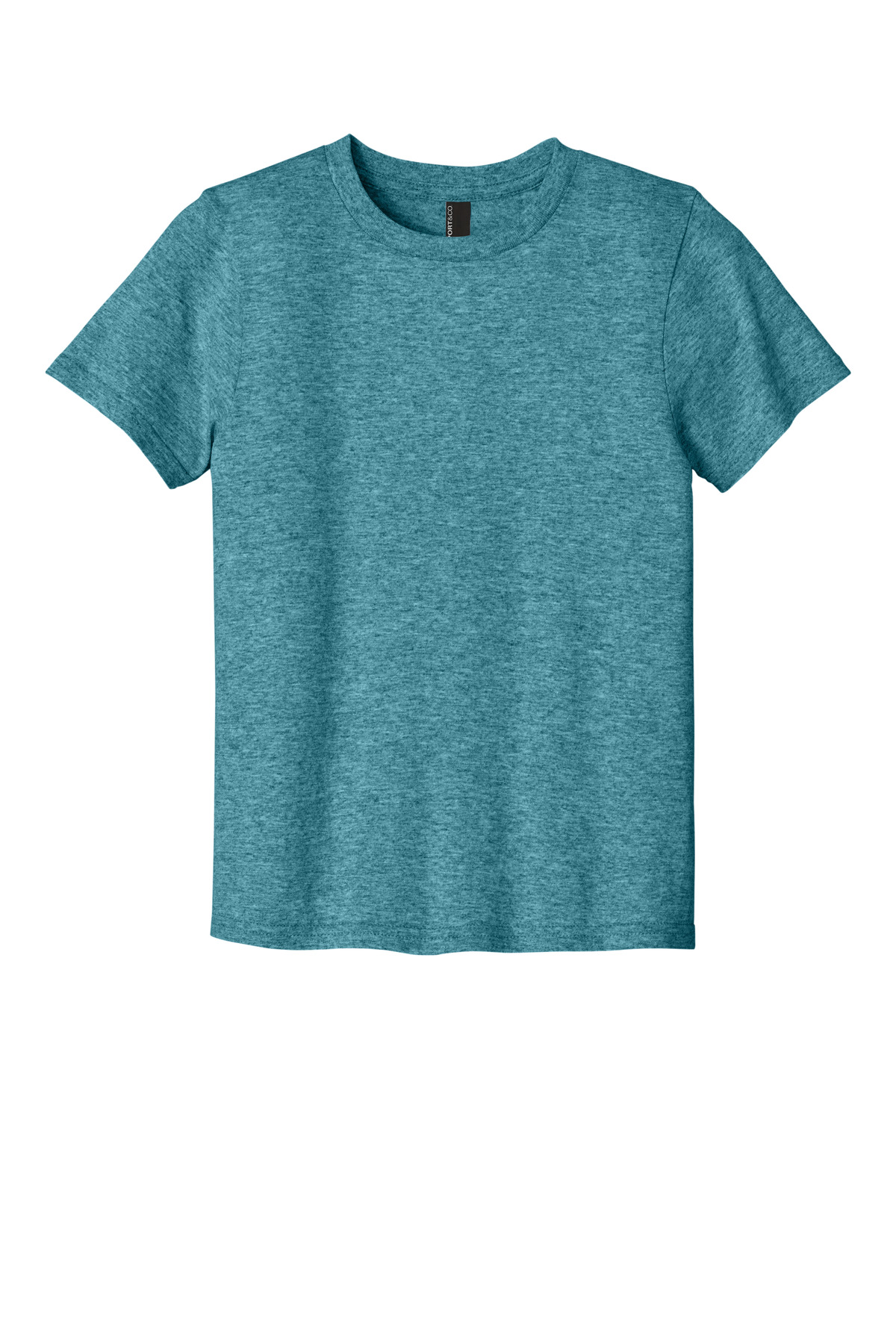Port & Company PC43Y Co Youth Easy Cotton Top in Vivid Teal Heather size XL