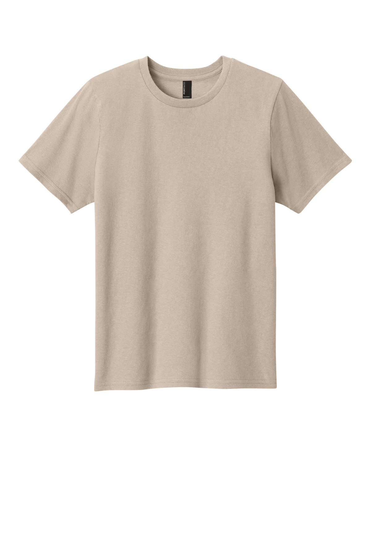 Port & Company PC43Y Co Youth Easy Cotton Top in Light Sand size Large