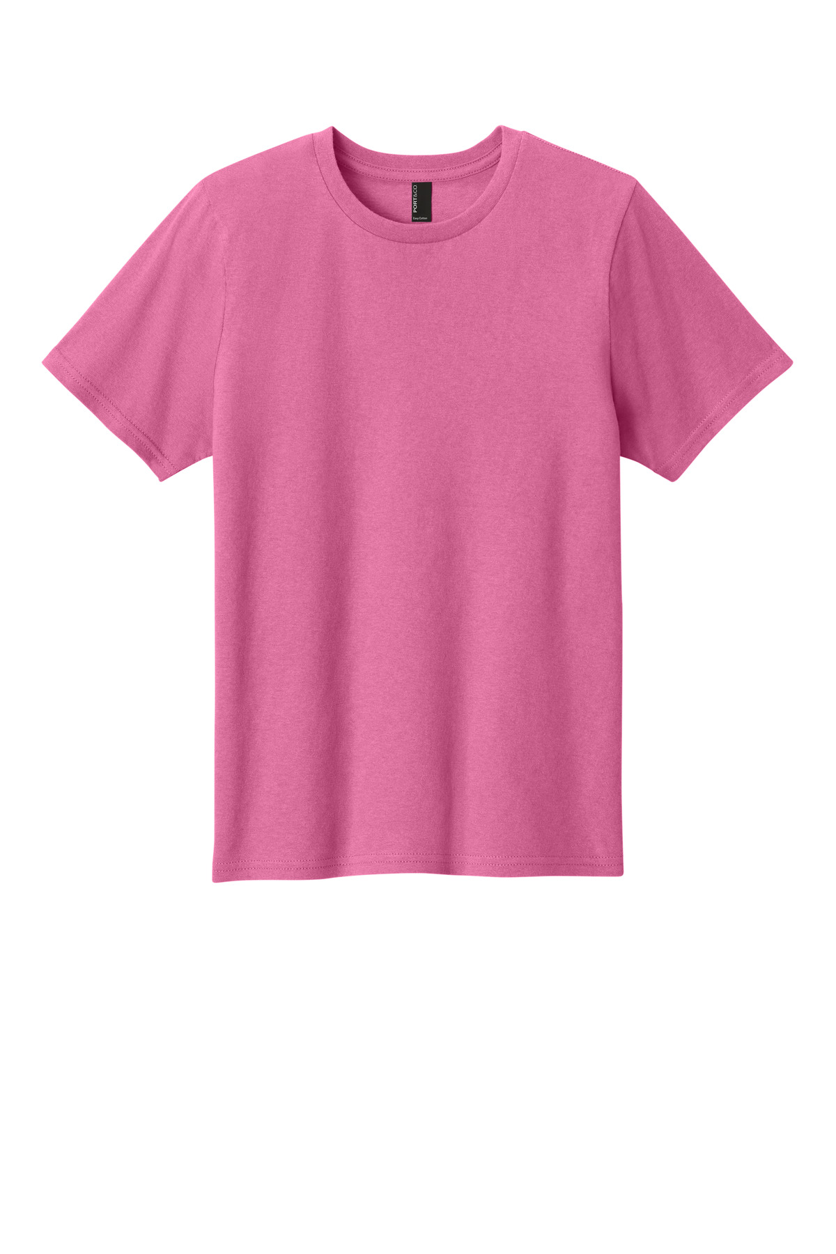 Port & Company PC43Y Co Youth Easy Cotton Top in Awareness Pink size Large