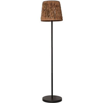 Solarleuchte Cesta, Stehlampe, Rattan-Optik, Braun, Solar, Außenbereich, Warmweiß, Image
