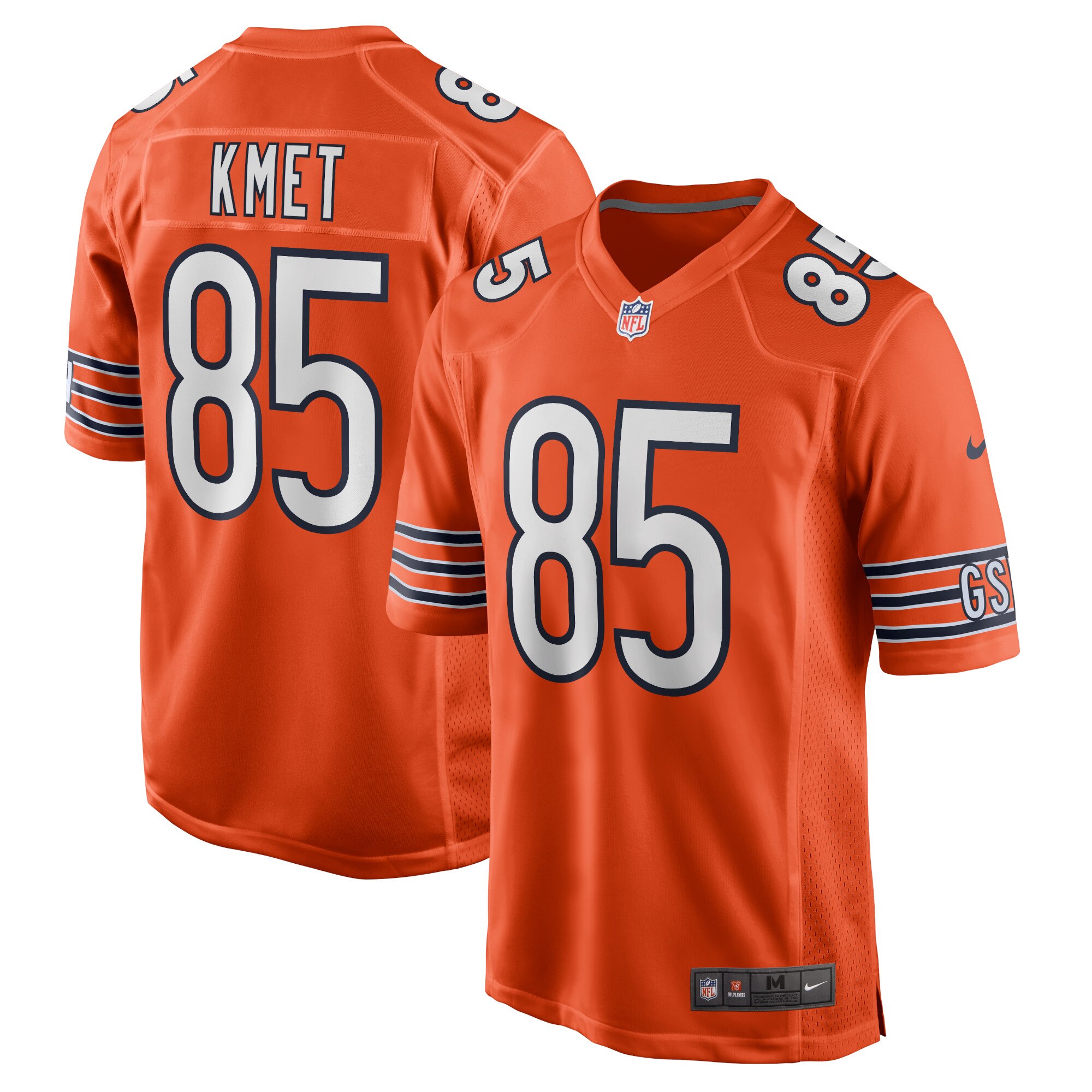 Chicago Bears Nike Game Ausweichtrikot - Orange - Cole Kmet - Jugendliche Image