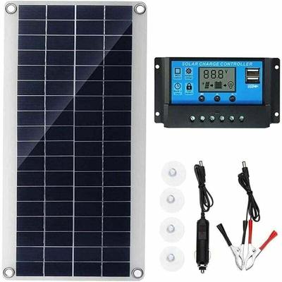 300 W 12 V Solarpanel, Solarpanel-Kit, Batterieladegerät-Kit mit 20 A Solarladeregler für Image