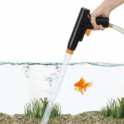 Niemals verwendet] Aquarium-Schlammsauger, neu für schnellen Wasserwechsel mit Saugknopf, Image