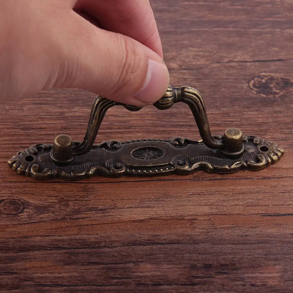 2 Stück antike Zuggriffe für Schubladenschranktüren, Holztruhe, Box, Mülleimer, Metallschubladengriffe, Griffe, Kleiderschrankgriffe