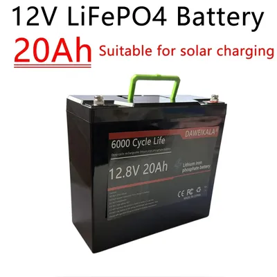 Neue 12V 20Ah Batterie LiFePO4 DeepCycle Akku mit 20A BMS für Solar Wind Power Ride-on Spielzeug Camping Ausrüstung