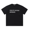 2025 ENFANTS RICHES DEPRIMES E.R.D. 205. T-Shirts mit rundem Einhals. Ankunft Neues Schwarz Weiß T-Shirt Herren Damen Kurzarm