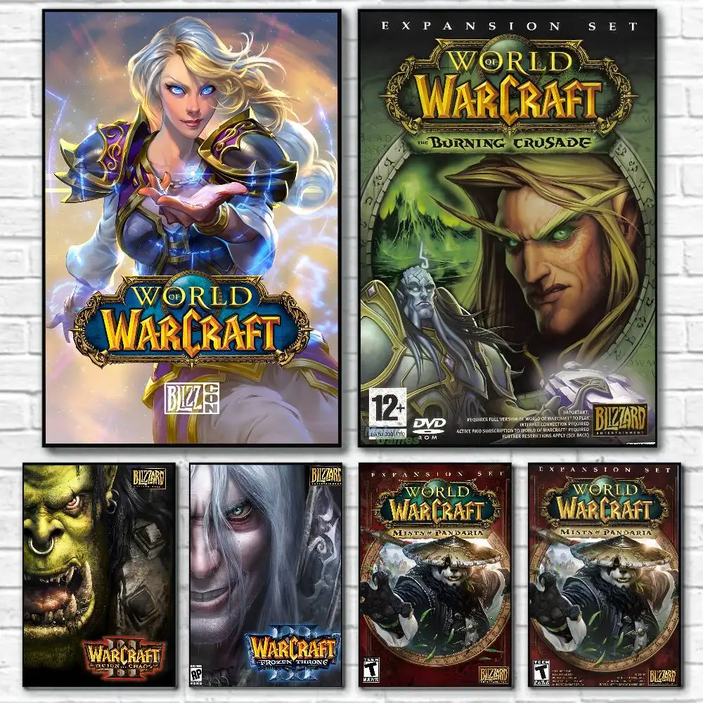 Spiel World Of Warcraft Poster Leinwand Malerei Poster mit Drucken Home Schlafzimmer Wohnzimmer Dekoration Geschenk Image