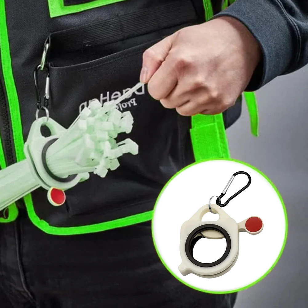 Fluoreszierender Kabelbinder-Organizer, wiederverwendbarer Kabelbinderhalter aus Kunststoff für elektrische Kabelbinder, tragbares Kabelbinder-Aufbewahrungswerkzeug Image