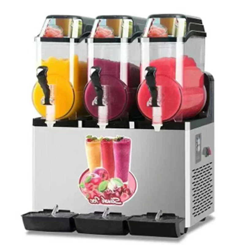 Haushalt 220 v 12L * 3 Slush Maschine Kommerziellen Schnee Schmelzen Maschine Eine Zwei Drei Zylinder Vollautomatische Schlamm maschine Image