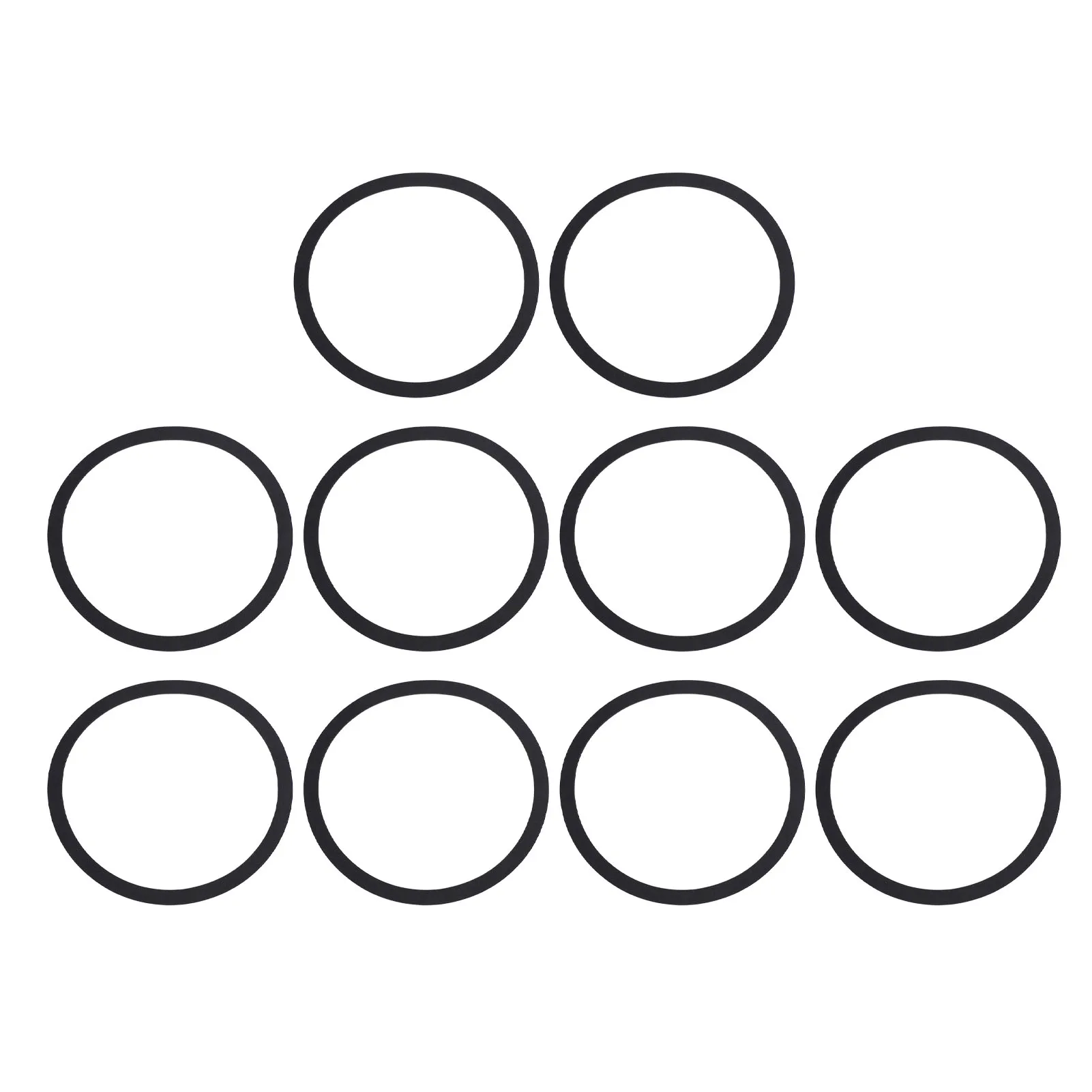 10 Stück Lautsprecher-Dichtungspolster, Unterlegscheibe, Lautsprecher-Dichtung, EVA-Schaum, 166 mm Außendurchmesser, stoßfest, Geräuschreduzierung, Lautsprecher-Unterlegscheibe, Ring für Lautsprecher Image