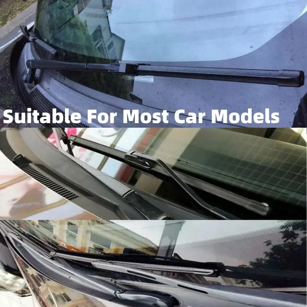 Auto-Scheibenwischerblätter in OEM-Qualität, U-Typ, universell, weiches Gummi, rahmenlos, ohne Halterung, Premium-Automobil-Ersatz für alle Jahreszeiten Image