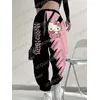 Sanrio Hello Kitty Damen Casual Joggerhose Rosa Hello Kitty Hose Frühling/Sommer Outdoor Herren Lange Hose Hose