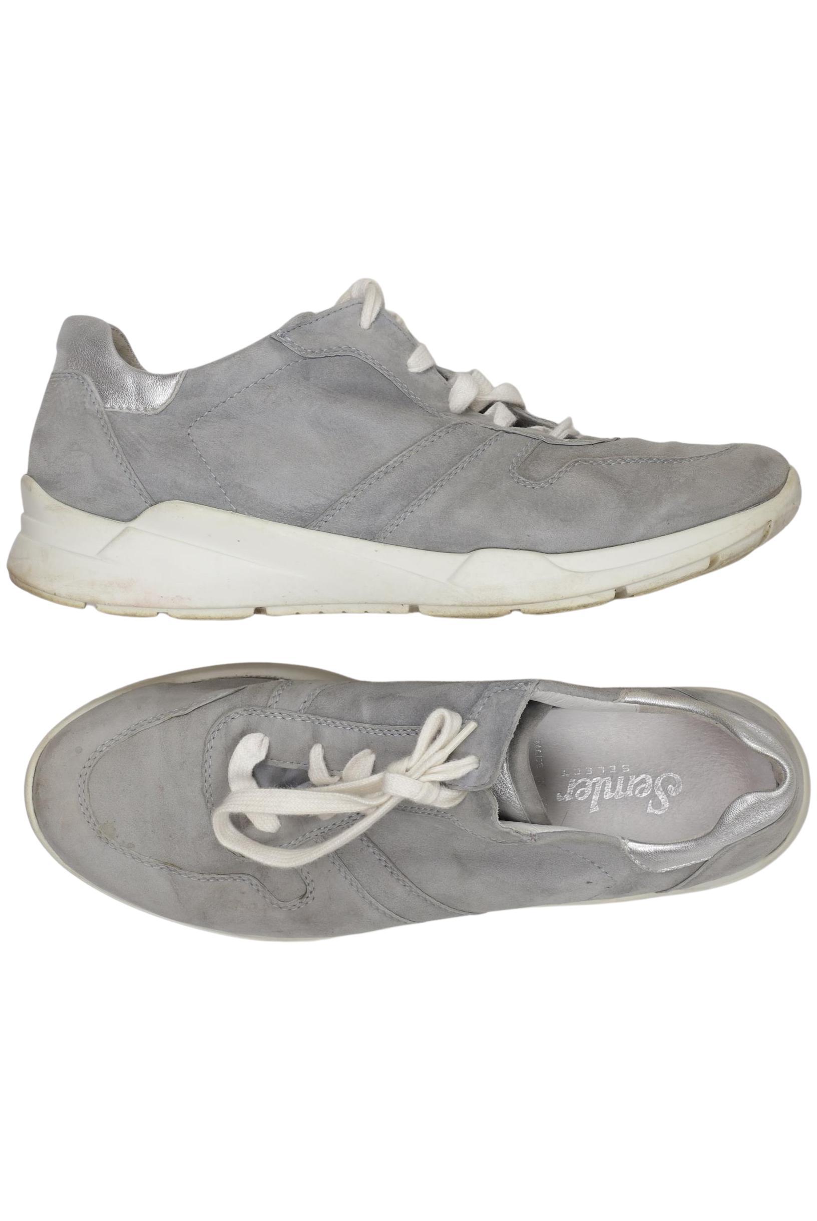 Semler Damen Halbschuh, Gr. 7, grau, Leder Image