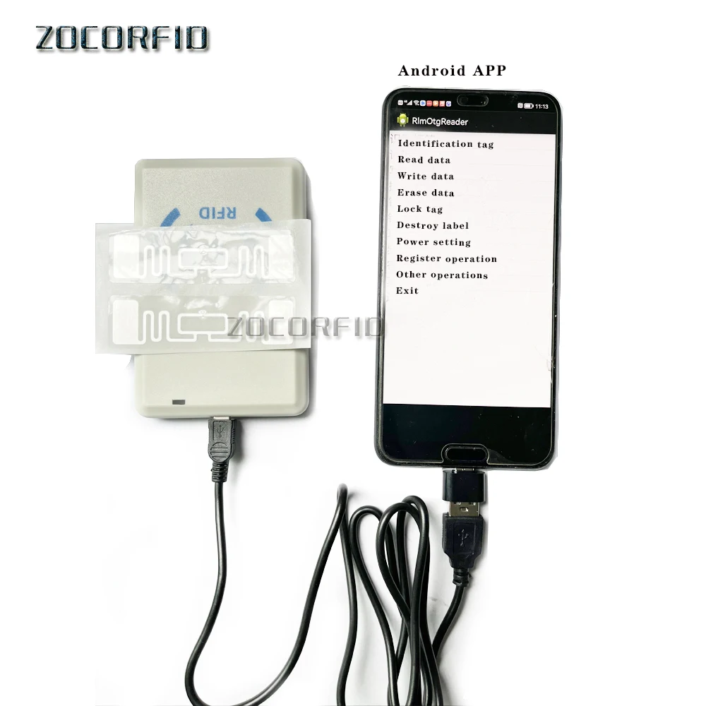 920-925MHz USB Reader Writer Uhf Rfid For Access Control System With Sample Card Provide Free sdk /Demo APP