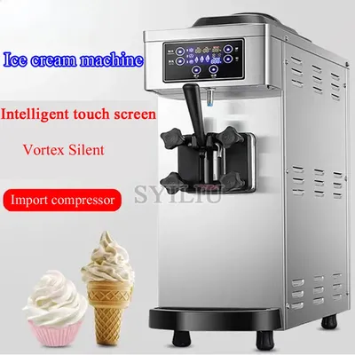 Commercial Ice Cream freezer Machine Yogurt Maker One-click Clean 18L/H LCD Display new soft ice cream machine