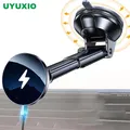 UYUXIO Forte Caricatore Per Auto Senza Fili Magnetico 15W Carica Veloce Cruscotto Parabrezza Supporto Del Telefono Per Auto per iPhone 16 15 14 Pro Max