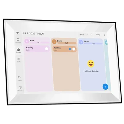 Touch Screen Digital Calendar Clock Family Calendar Planner,A good tool for cultivating children to complete tasks on time
