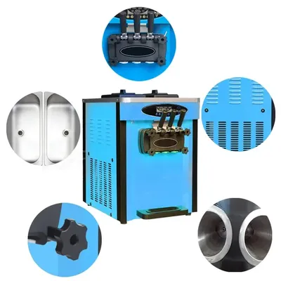 Mini Commercial Ice Cream Machine Easy To Operate Milk Strawberry Frozen Yogurt Machine