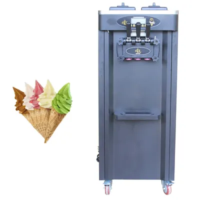 Commercial Ice Cream Machine Stainless Steel Electric Soft Ice Cream Machine Suitable for restaurants