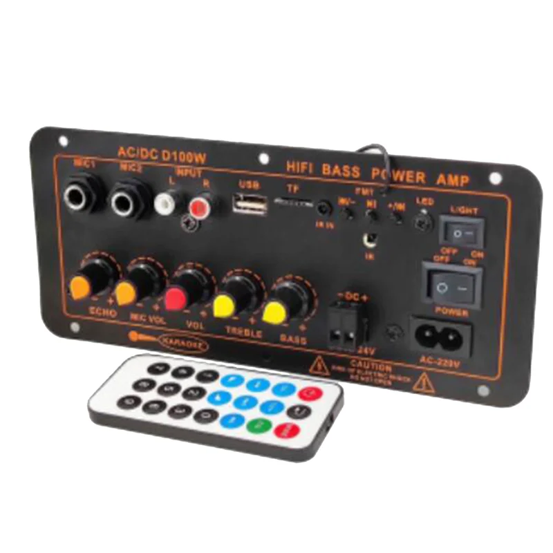 D100 Standard Bluetooth Amplifier Board Car Amplifier Motherboard 12V Plug-In 24V Amplifier UK Plug