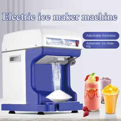 Stainless Steel Mini Ice Smashing Electric Ice Crushers & Shavers Snow Cone Machine For Home