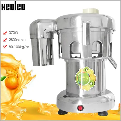 Xeoleo Commercial Juicer Stainless steel Juice machine Juice extractor 220V/110V about 80kg/h Juicing machine Juicer machine
