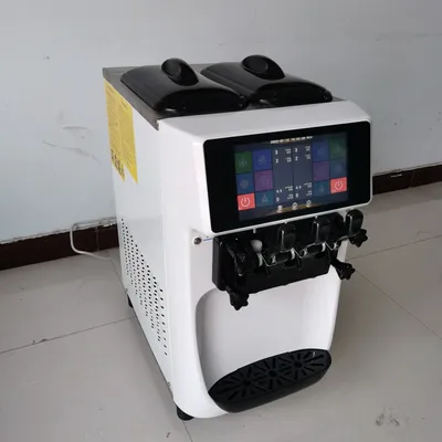 Full-Automatic Soft Ice Cream Machine Commercial Italian Ice Cream Maker Frozen Yogurt Ice Cream Making Machine