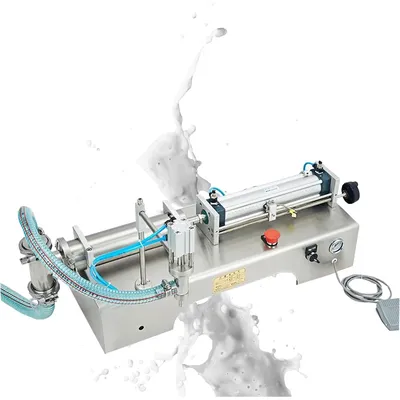 Liquid Juice Oil Drinking Filling Machine Semi Automatic Pneumatic Piston Filler Machine