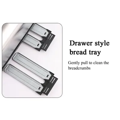 Toaster 4 Slice, Extra Wide Slots, Stainless Steel with High Lift Lever, Bagel and Muffin Function, Removal Crumb Tray