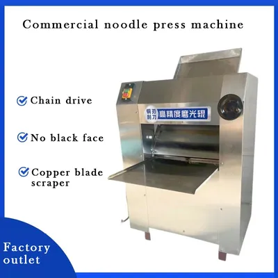 Commercial Electric Dough Skin Noodles Pasta Maker Machine Roller Sheeter with Two Blades Home Kitchen Use