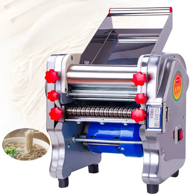 Noodle Press Commercial Stainless Steel 220V Noodle Machine Steamed Buns Rolling Dough Skin Electric Kneading Dough Machine