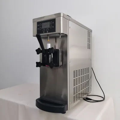 Soft Serve Ice Cream Maker Machine One Flavor Desktop Fruit Yogurt Ice Cream Vending Machine