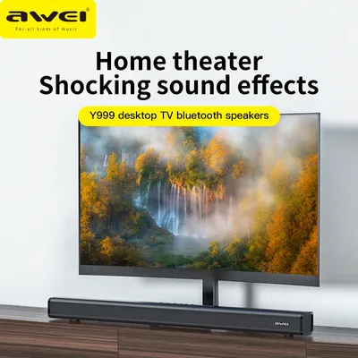 Awei Bluetooth Speaker Wireless Bass Subwoofer Indoor Speakers Boombox AUX USB Flash Disk Stereo Loudspeaker Music Box