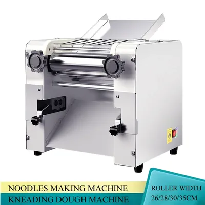 Stainless Steel Electric Pasta Noodle Press Wrappers Automatic Noodle Making Machine Dough Skin Machine