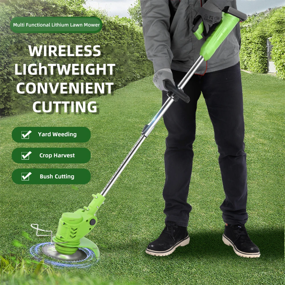 Li-ion Electric Lawn Mower Weeder Multifunctional Household Handheld Lithium Battery Rechargeable Weeder