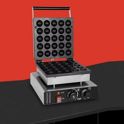 Ce Stainless Steel Mini Pancake Maker, Commercial Waffle Maker, Dutch Small Round Cake Maker