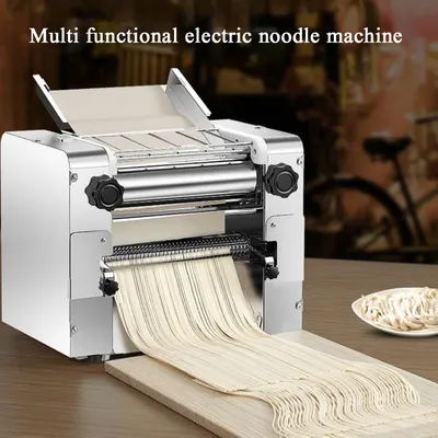 Electric Pasta Maker Machine With 6 Adjustable Thickness Settings 2-In-1 Noodles Maker For Spaghetti Fettuccini Lasagna