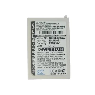 Li-ion PDA, Pocket PC Battery for Sharp, 3.7V 2000mAh, Compatible Models: Zaurus SL-C1000, Zaurus SL-C3000, Zaurus SL-C3100
