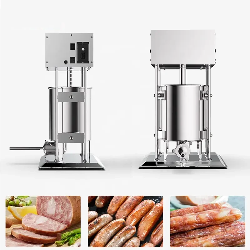 7L Stainless Steel Vertical Sausage Filler Commercial Kitchen Tool Sausage Making Machine
