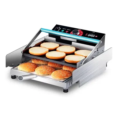 Restaurant Equipment Hamburger Bun Toaster/ Toast Burger Bun Heater Warmer/ Hamburger Grill Machine