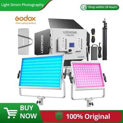 Godox LITEMONS LP400R/Bi LP600R/Bi LP1200R/Bi LED Light Panel 2 Version Available High Brightness Photography Fill Light Control